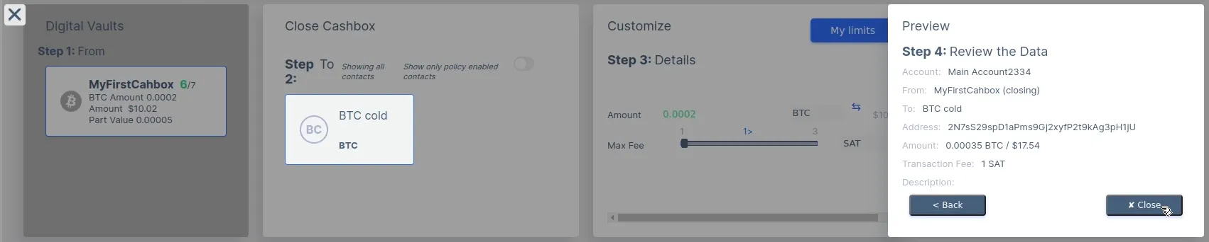 Click the X on the far left to cancel the operation.
