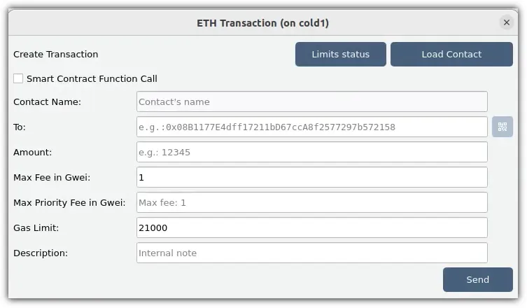 A new ETH transaction