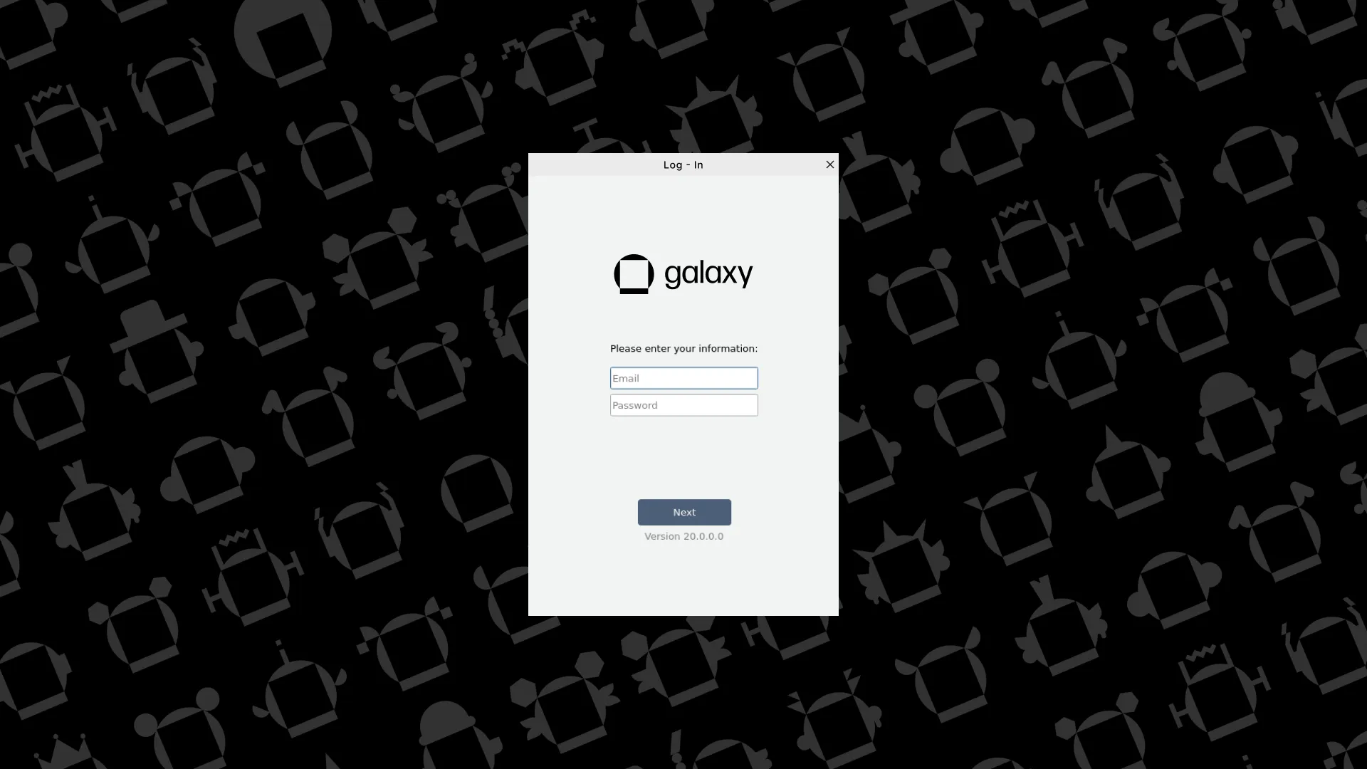 A sample login QR code