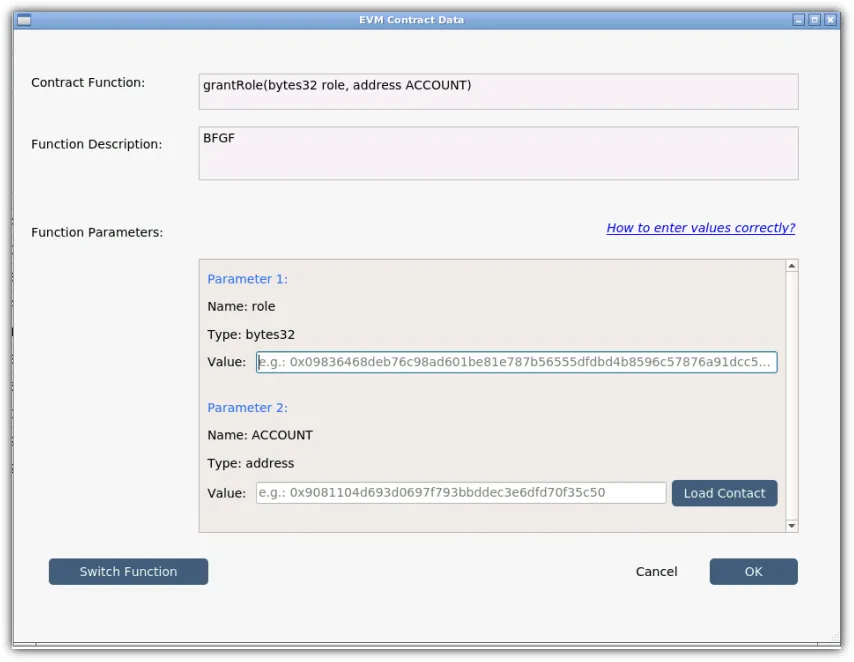 Configuring Contract Data