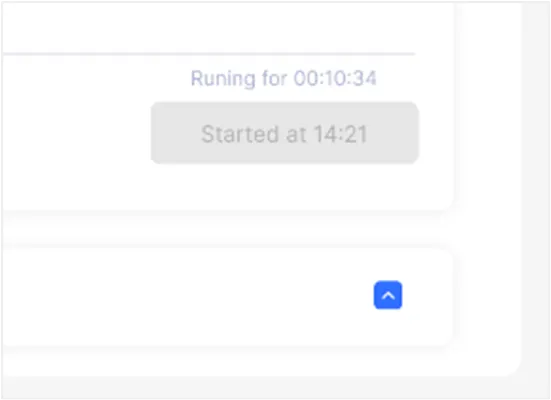 Zooming in on ‘Running for’ and ‘Started at’