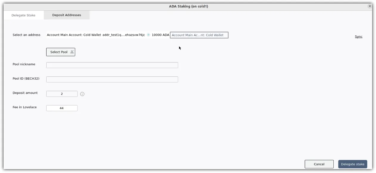 Staking ADA