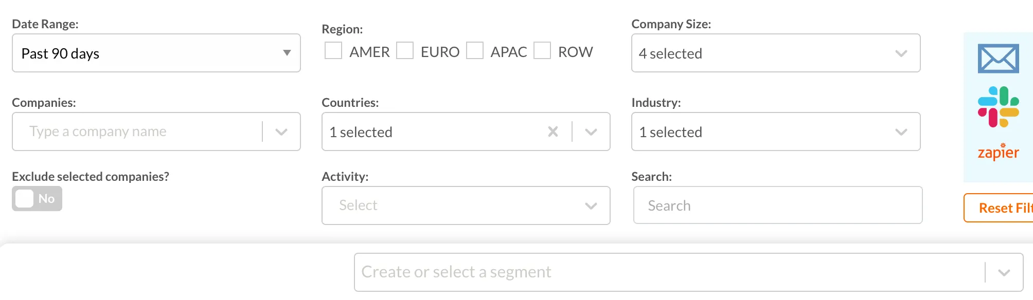 Segment Filters