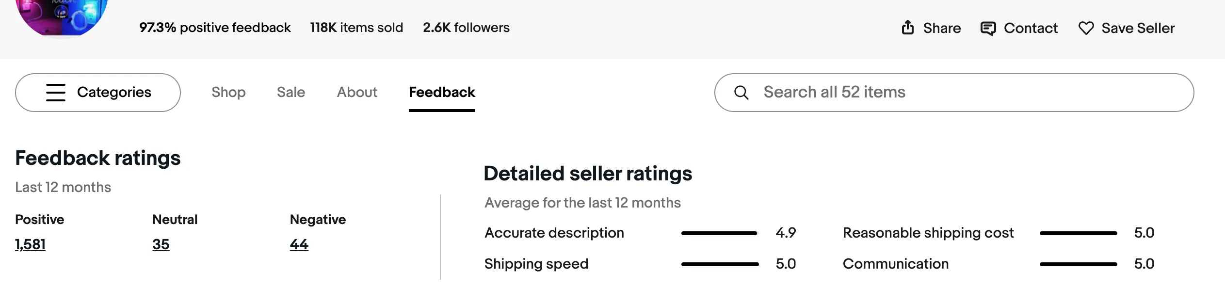 Seller Profile Page Seller Profile Page