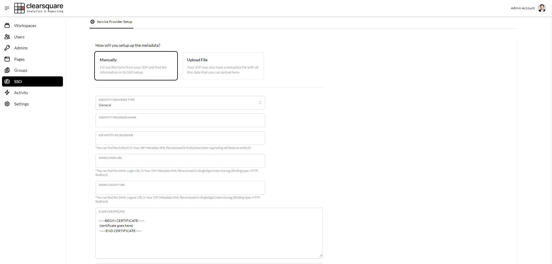 [Step 12] Configure & Verify SSO Settings in the Admin Portal