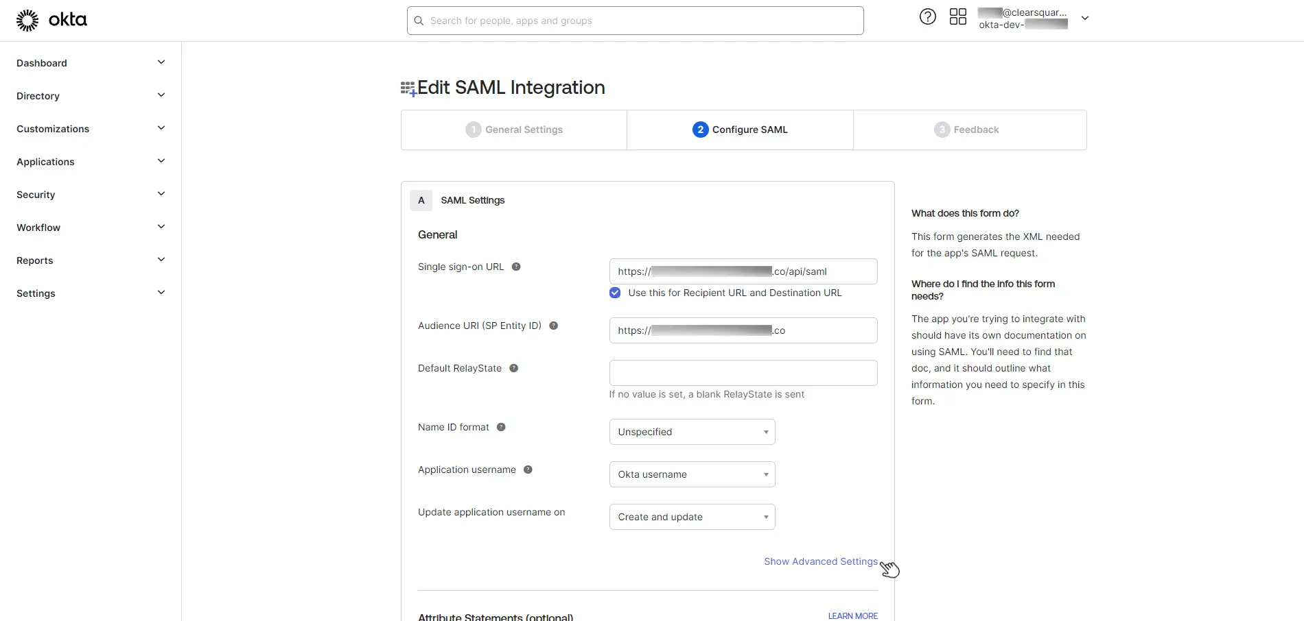 [Step 8] Edit Advanced Settings