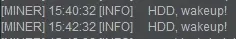 HDD Wakeup log