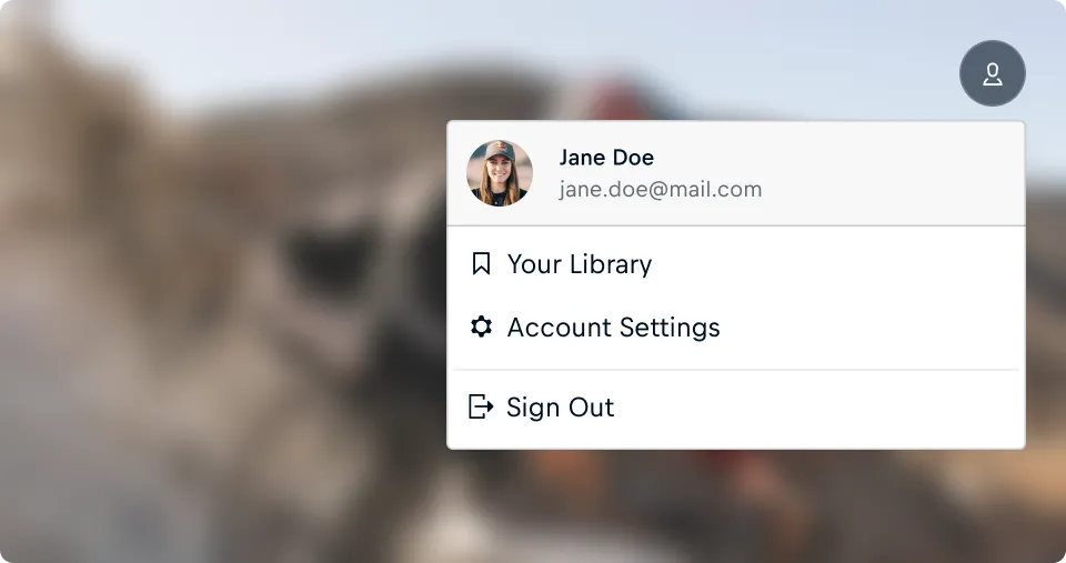 The Action Menu serving as a micro-navigation tool for quick access to key locations. The Action Menu serving as a micro-navigation tool for quick access to key locations.