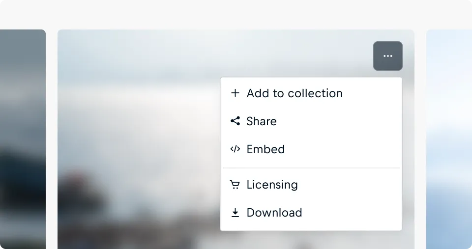 The Action used for contextual actions like “Share” or “Download” The Action used for contextual actions like “Share” or “Download”