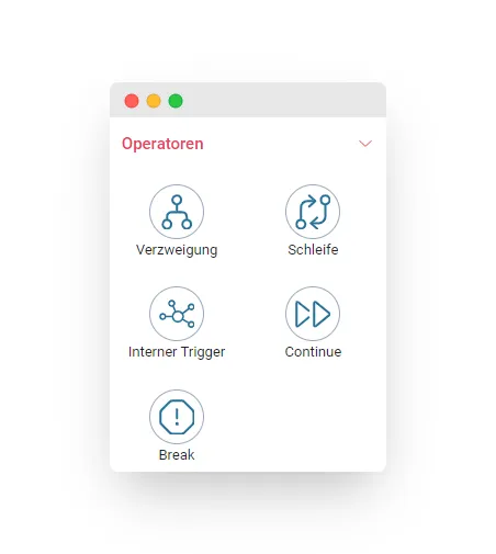 Workflow Komponenten 'Operatoren'