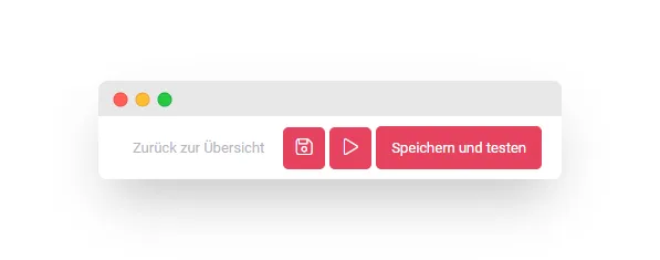 Bedienleiste Workflowdesigner Bedienleiste Workflowdesigner