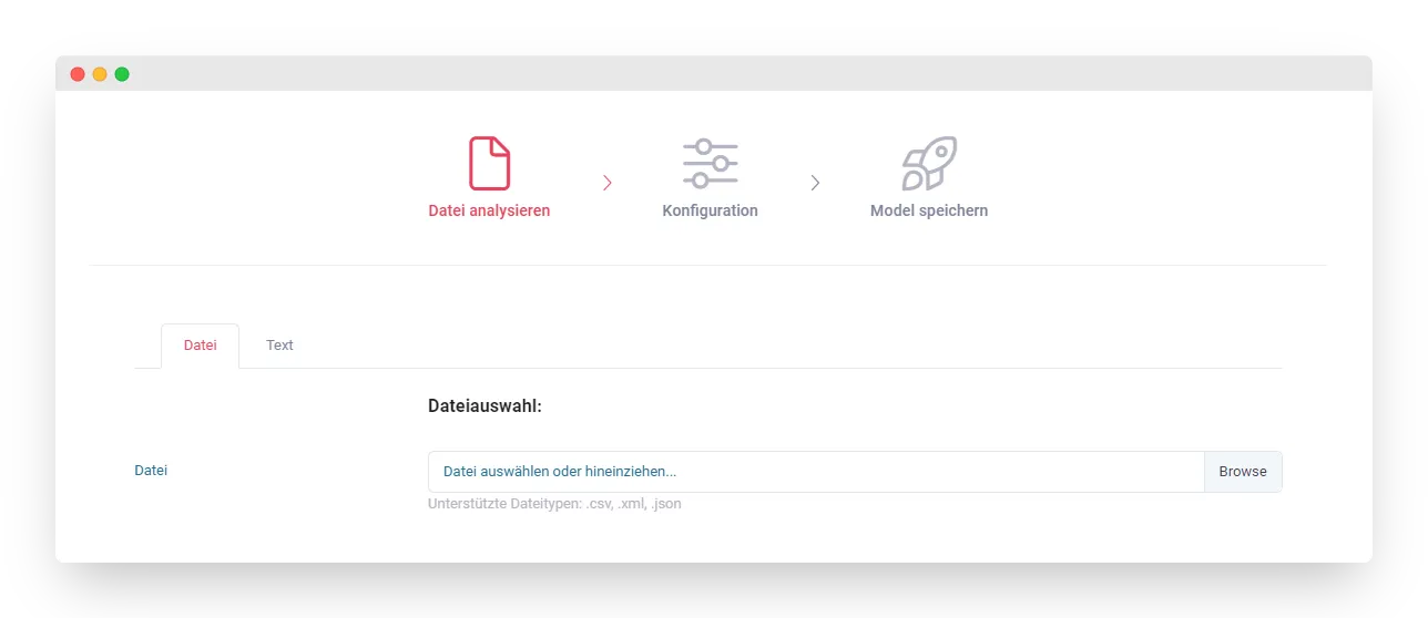 Datenstruktur anlegen aus Datei