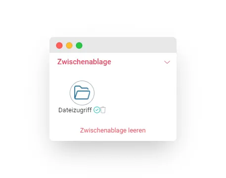 Workflow Komponenten 'Zwischenablage' Workflow Komponenten 'Zwischenablage'