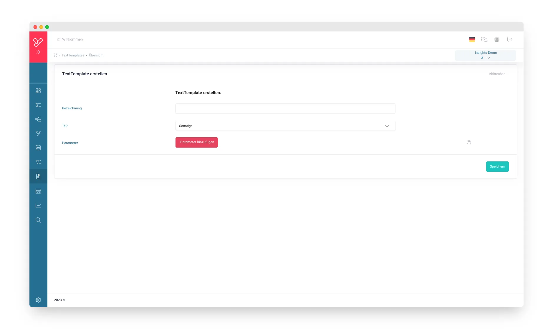 TextTemplate erstellen TextTemplate erstellen