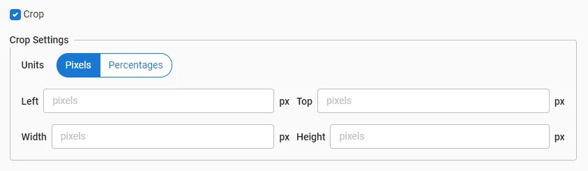 cropping parameters 