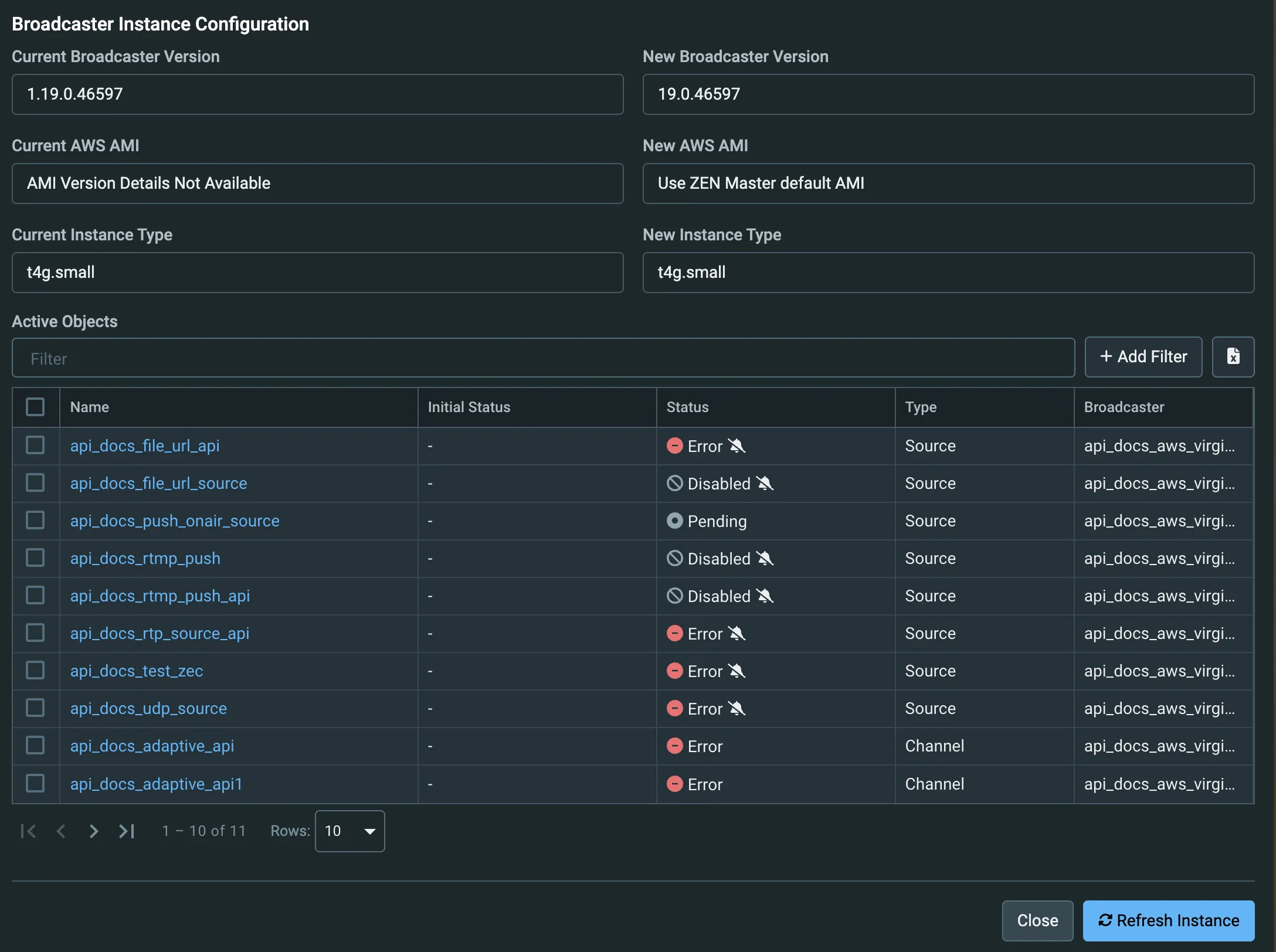 Refresh Instance Refresh Instance
