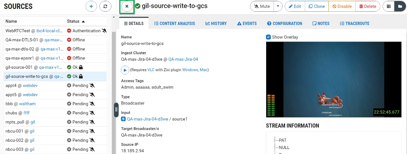 Source Settings