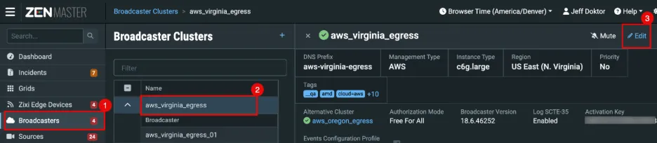 Broadcaster Cluster