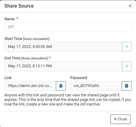  link and password details