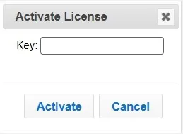 Enter licence key