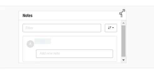 Resizing widget Resizing widget
