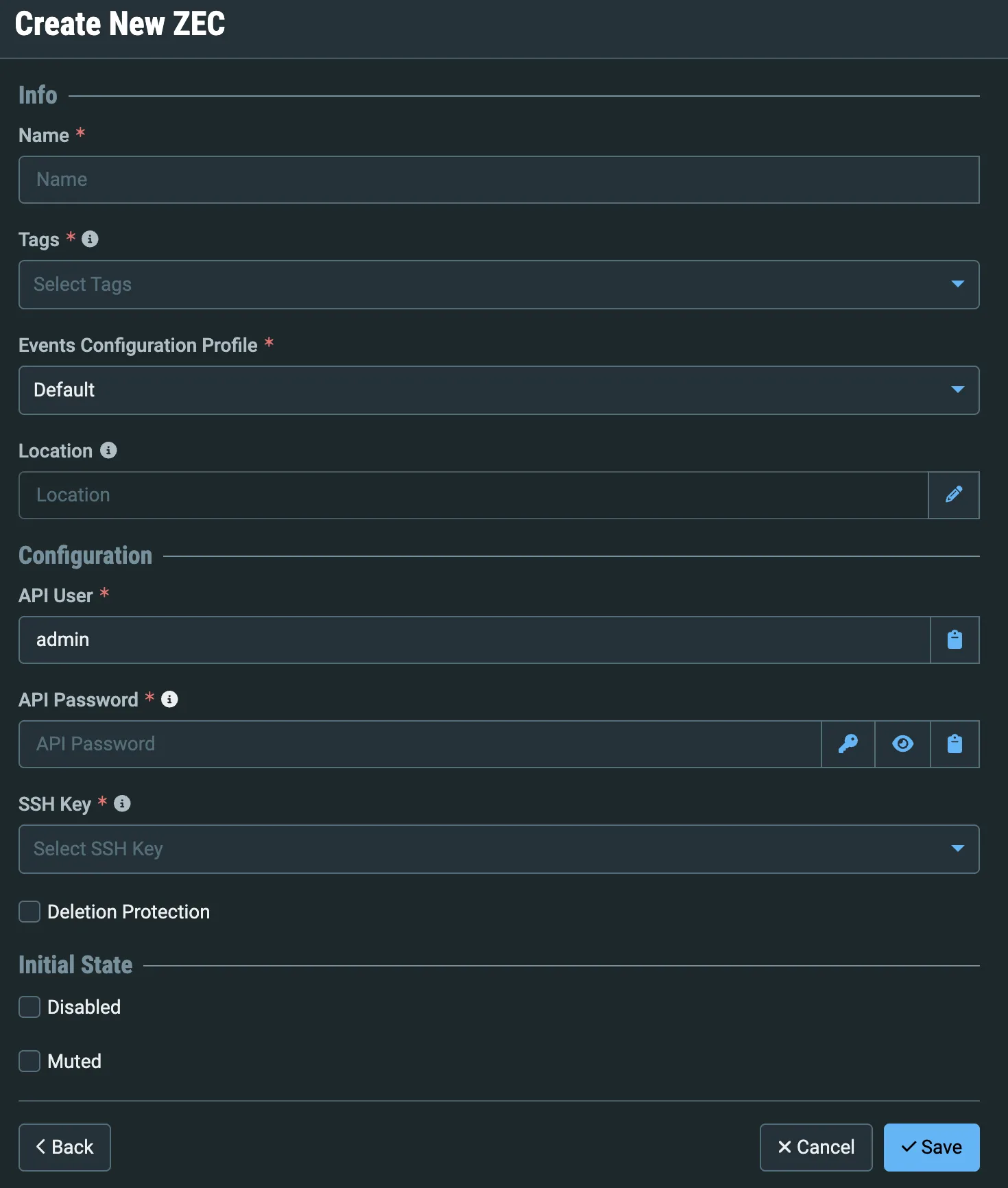 Create New ZEC