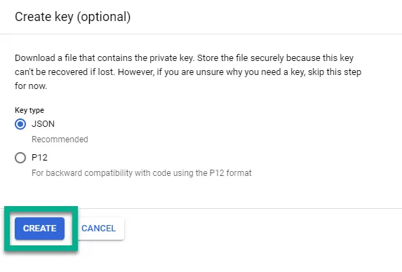 Choose Key Type