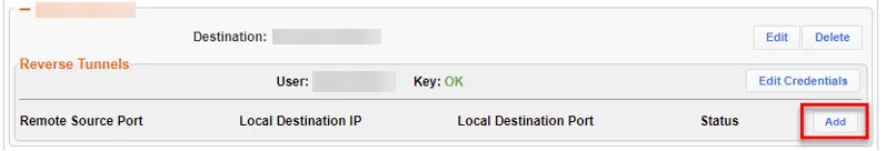 Add Remote Source Port