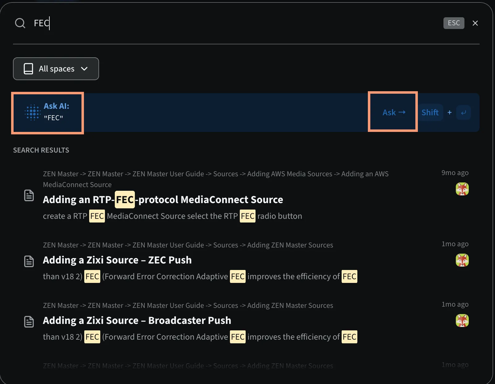 Search Results