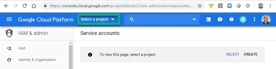 GCP Account List