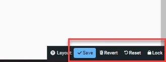 Save layout button