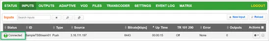 Input Status Input Status