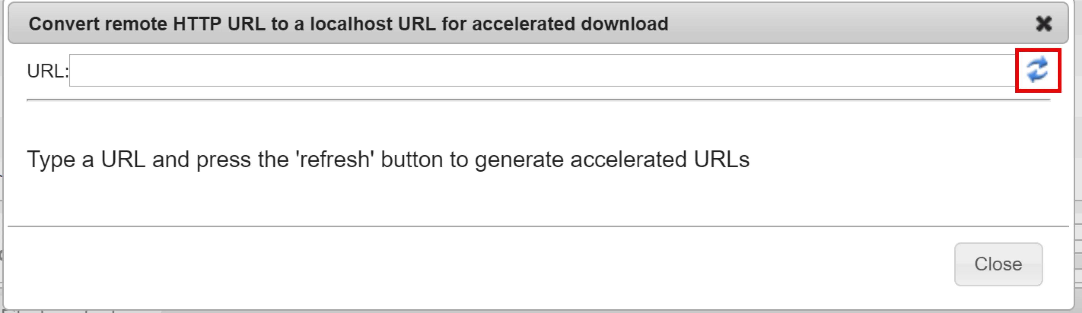 Convert URL to accelerated download URL Convert URL to accelerated download URL