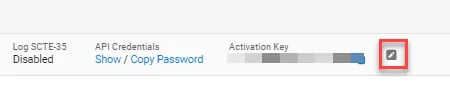 Edit button for layout