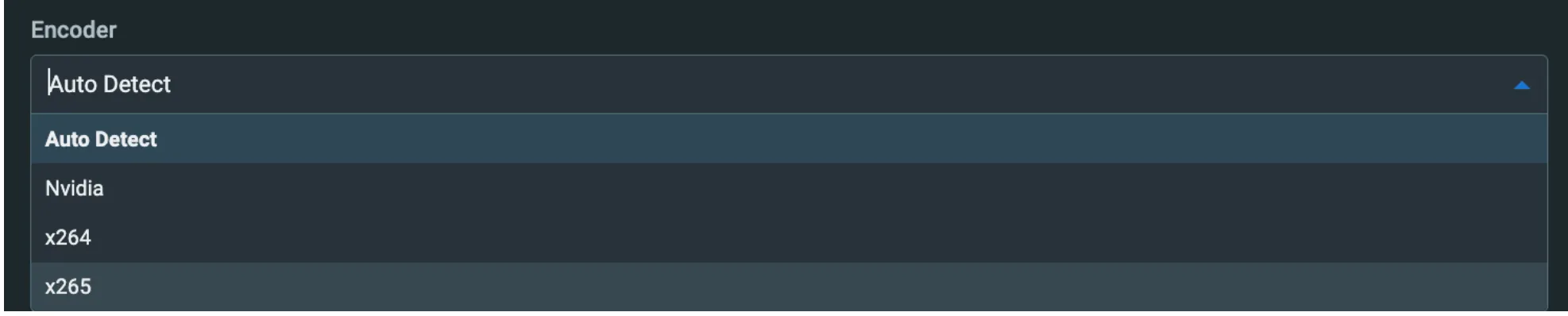 Transcode Profile Options Transcode Profile Options