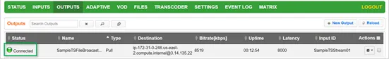 Output Status