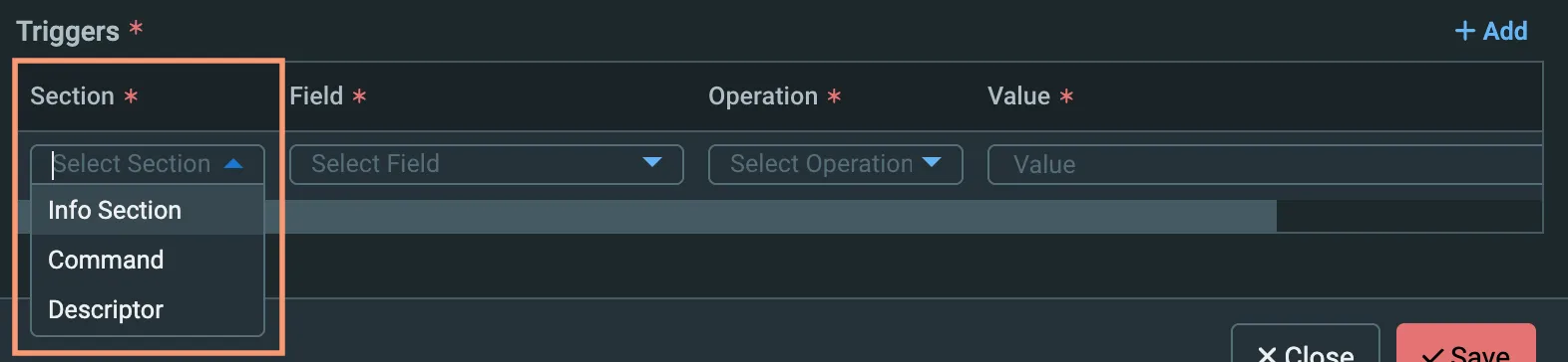 Trigger Section