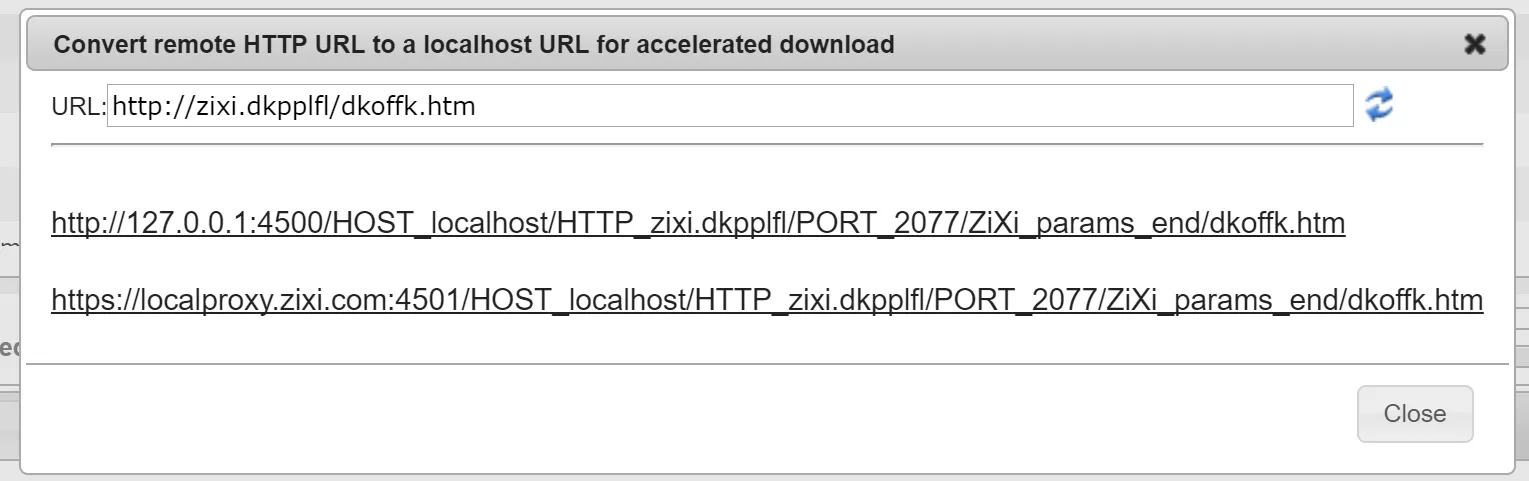 Accelerated download URL Accelerated download URL