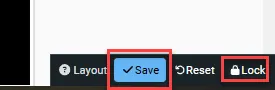 Save and Lock Buttons
