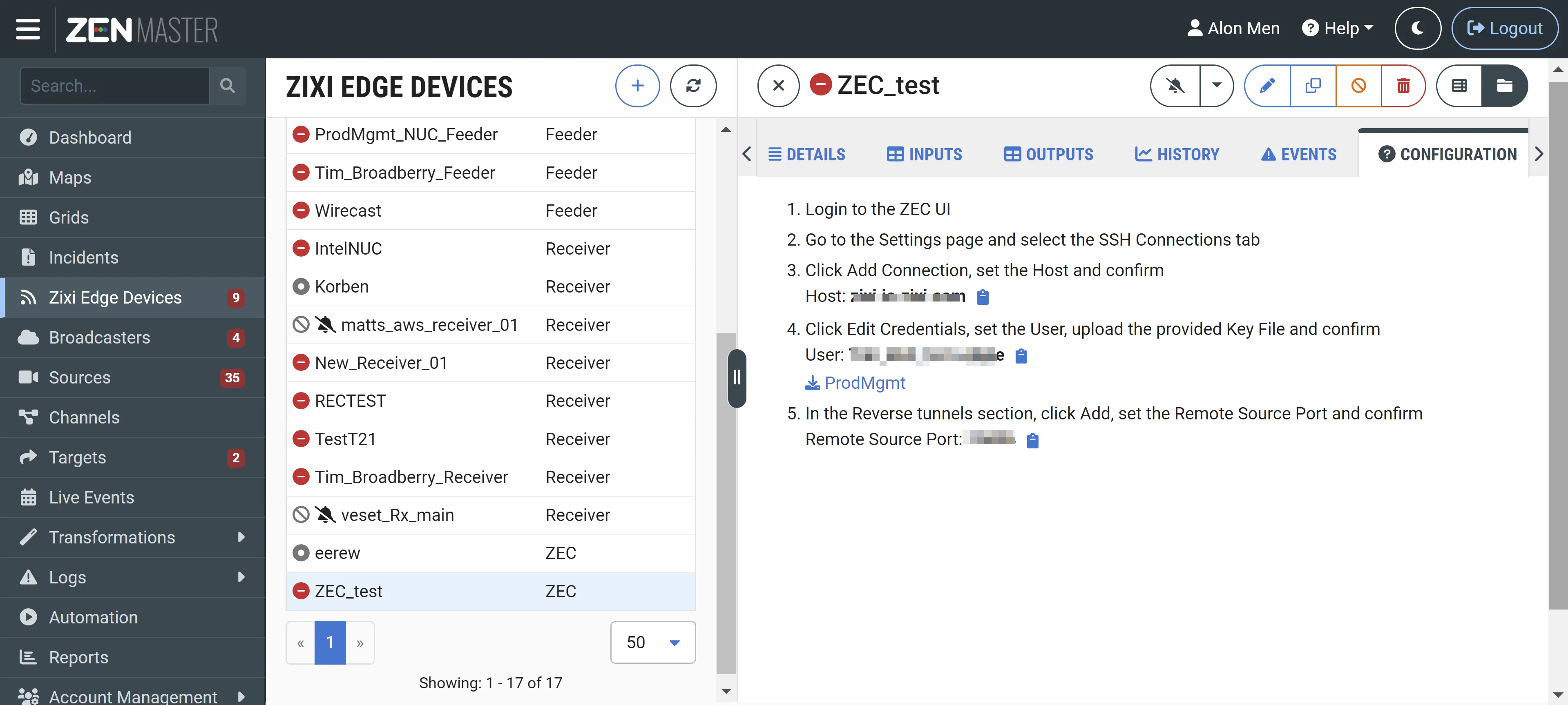 ZEC ZEN Master Configuration