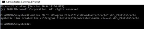 Create Symlink to the New Cache