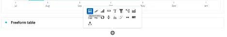 Figure 4: Adding a new Freeform Table to a Workspace Panel Figure 4: Adding a new Freeform Table to a Workspace Panel