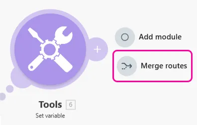 Merge routes Merge routes