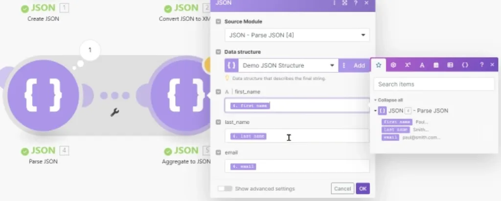 Aggregate to JSON Aggregate to JSON
