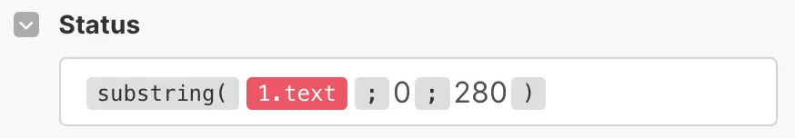 Substring function