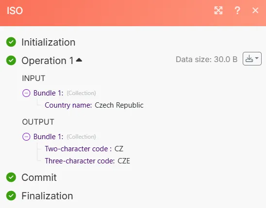 Convert country code