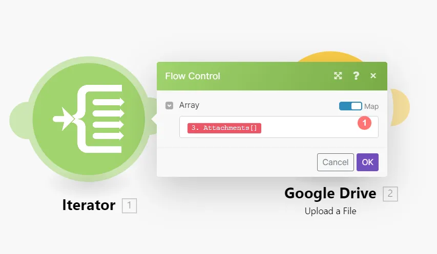 Setting up an iterator