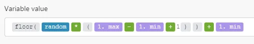 Math variable - random
