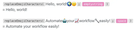 Replace Emoji
