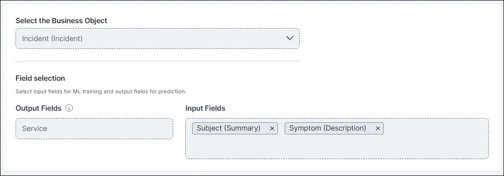 Field Selection in Auto Triage